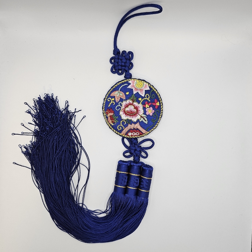Blue Floral Norigae